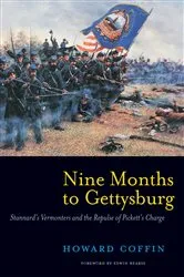 Book cover of Nine Months to Gettysburg: Stannard's Vermonters and the Repulse of Pickett's Charge by Howard Coffin