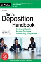 Book cover of Nolo's Deposition Handbook (8th ed.) by Unknown