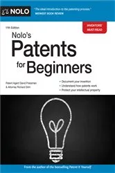 Book cover of Nolo's Patents for Beginners (11th ed.) by David Pressman