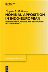 Book cover of Nominal Apposition in Indo-European by Brigitte L. M. Bauer