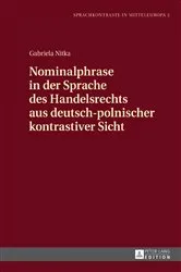 Book cover of Nominalphrase in der Sprache des Handelsrechts aus deutsch-polnischer kontrastiver Sicht by Unknown