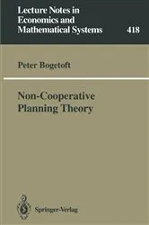 Book cover of Non-Cooperative Planning Theory by Peter Bogetoft