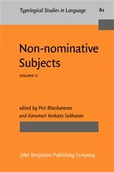 Book cover of Non-nominative Subjects by Peri Bhaskararao