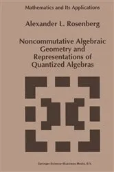 Book cover of Noncommutative Algebraic Geometry and Representations of Quantized Algebras by A. Rosenberg