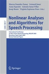 Book cover of Nonlinear Analyses and Algorithms for Speech Processing by Marcos Faundez-Zanuy