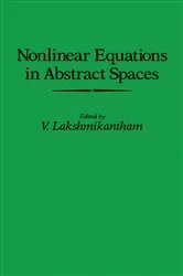 Book cover of Nonlinear Equations in Abstract Spaces by V. Lakshmikantham