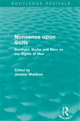 Book cover of Nonsense upon Stilts (Routledge Revivals) by Jeremy Waldron