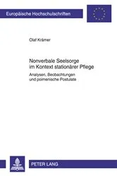 Book cover of Nonverbale Seelsorge im Kontext stationaerer Pflege by Olaf Krämer