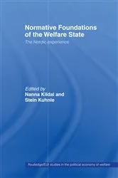 Book cover of Normative Foundations of the Welfare State by Nanna Kildal