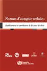 Book cover of Normes d'autopsie verbale by World Health Organization