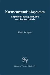 Book cover of Normvertretende Absprachen by Ulrich Dempfle