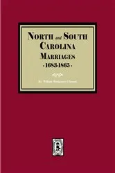 Book cover of North and South Carolina Marriage Records, 1683-1865 by William Montgomery Clemens