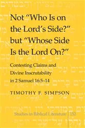 Book cover of Not «Who Is on the Lord's Side?» but «Whose Side Is the Lord On?» by Hemchand Gossai