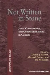 Book cover of Not Written in Stone by Daniel J. Elazar