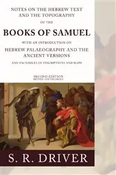 Book cover of Notes on the Hebrew Text of Samuel by Samuel R. Driver