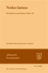 Book cover of Notker latinus. Die Quellen zu den Psalmen by Petrus W. Tax