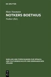 Book cover of Notkers Boethius by Hans Naumann