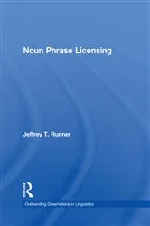 Book cover of Noun Phrase Licensing by Jeffrey T. Runner