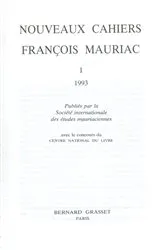 Book cover of Nouveaux cahiers François Mauriac n°01 by François Mauriac