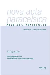 Book cover of Nova Acta Paracelsica by Pia Holenstein Weidmann