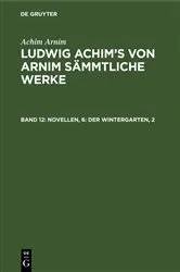 Book cover of Novellen, 6: Der Wintergarten, 2 by Wilhelm Grimm