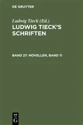 Book cover of Novellen, Band 11 by Ludwig Tieck