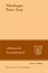 Book cover of Nürnberger Prosa-Äsop by Klaus Grubmüller