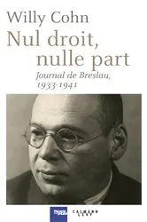 Book cover of Nul droit, nulle part by Willy Cohn