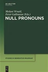 Book cover of Null Pronouns by Melani Wratil