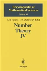 Book cover of Number Theory IV by A.N. Parshin
