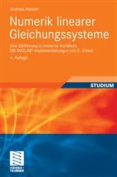 Book cover of Numerik linearer Gleichungssysteme (4th ed.) by Andreas Meister