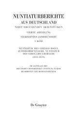 Book cover of Nuntiatur des Ciriaco Rocci. Ausserordentliche Nuntiatur des Girolamo Grimaldi (1631–1633) by Rotraud Becker