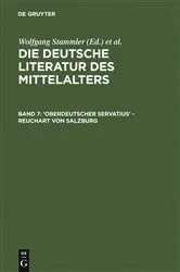 Book cover of 'Oberdeutscher Servatius' - Reuchart von Salzburg (2nd ed.) by Wolfgang Stammler