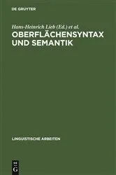 Book cover of Oberflächensyntax und Semantik by Hans-Heinrich Lieb