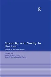 Book cover of Obscurity and Clarity in the Law by Unknown