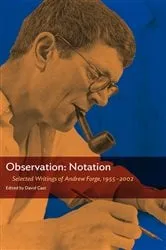 Book cover of Observation: Notation by Andrew Forge