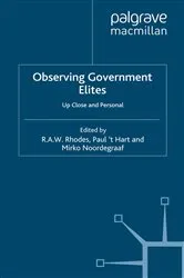Book cover of Observing Government Elites by R. Rhodes