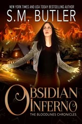 Book cover of Obsidian Inferno by S.M. Butler