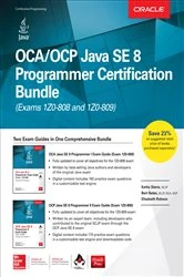 Book cover of OCA/OCP Java SE 8 Programmer Certification Bundle (Exams 1Z0-808 and 1Z0-809) by Kathy Sierra