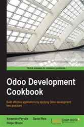 Book cover of Odoo Development Cookbook by Holger Brunn
