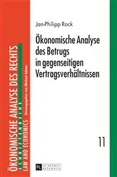Book cover of Oekonomische Analyse des Betrugs in gegenseitigen Vertragsverhaeltnissen by Unknown