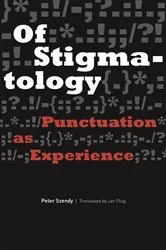 Book cover of Of Stigmatology by Peter Szendy