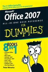 Book cover of Office 2007 All-in-One Desk Reference For Dummies by Peter Weverka
