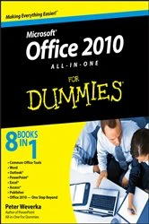 Book cover of Office 2010 All-in-One For Dummies by Peter Weverka