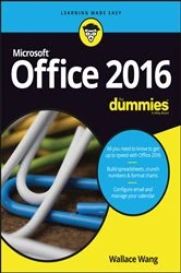 Book cover of Office 2016 For Dummies by Wallace Wang