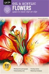 Book cover of Oil & Acrylic: Flowers by Marcia Baldwin