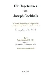 Book cover of Oktober 1923 - November 1925 by Elke Fröhlich