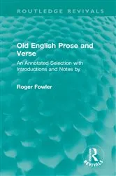 Book cover of Old English Prose and Verse by Roger Fowler