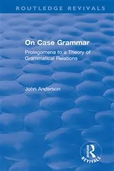 Book cover of On Case Grammar by John Anderson