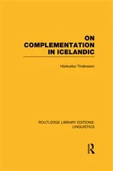 Book cover of On Complementation in Icelandic by Hoskuldur Thrainsson